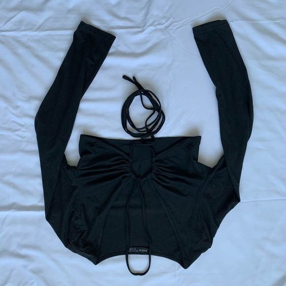 SHEIN Cropped Love sleeve with Tie - Picture 3 of 4